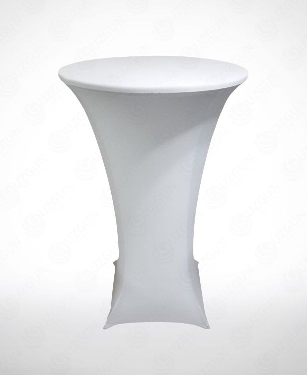 bistro streç örtü beyaz renk papuçlu ayak