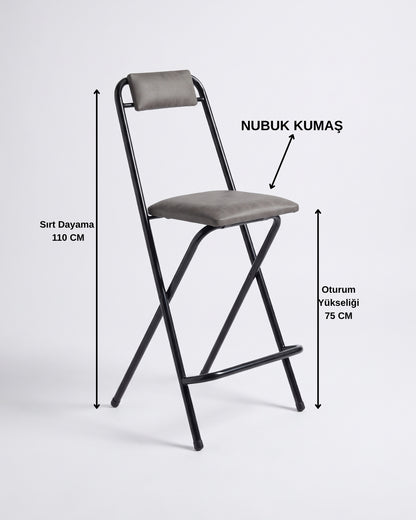 Katlanabilir Bistro Sandalye – 75 CM Oturum Yüksekliği
