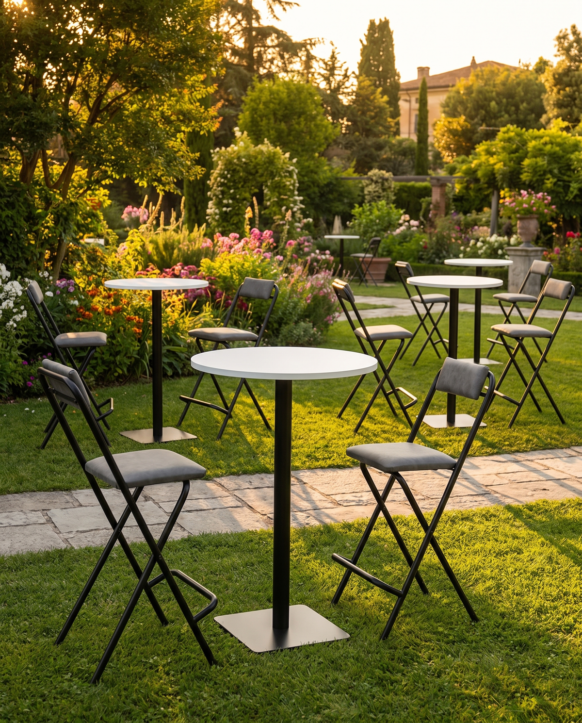 Sabit Ayak Bistro Masa Sandalye Seti – 2 Kişilik