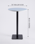 Çağlar Metal Sabit Ayak Kokteyl Masası – 107 CM