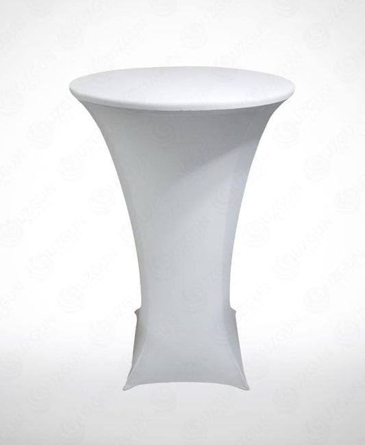 bistro streç örtü beyaz renk papuçlu ayak