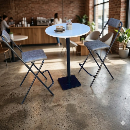 sabit ayak bistro masa sandalye seti