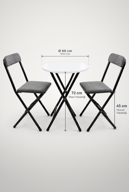 Katlanabilir Sandalye – Balkon, Bahçe, Mutfak ve Teras İçin